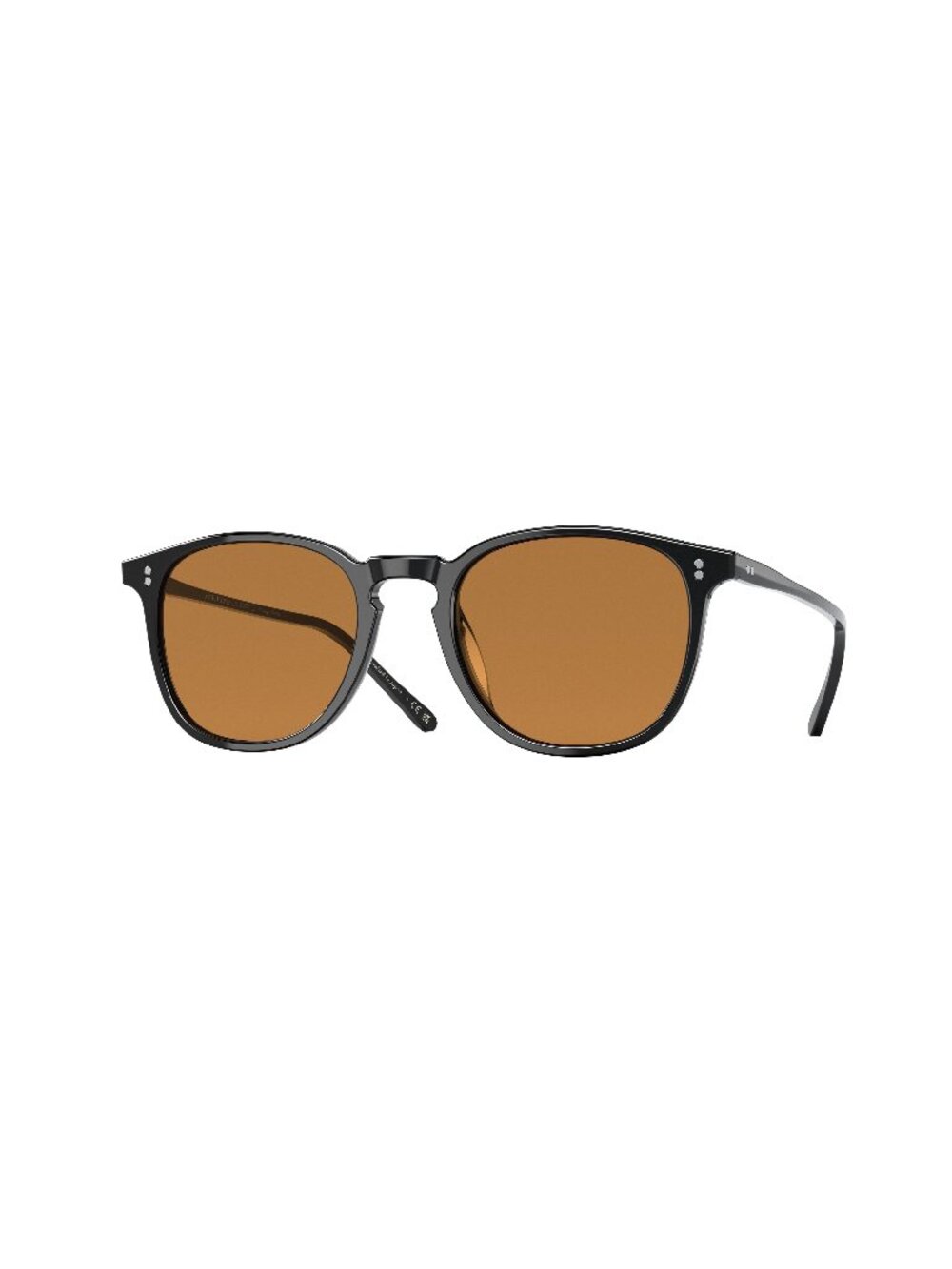 New Oliver Peoples Unisex Sunglasses Black Aviator Brown Lens Acetate Frame 1993
